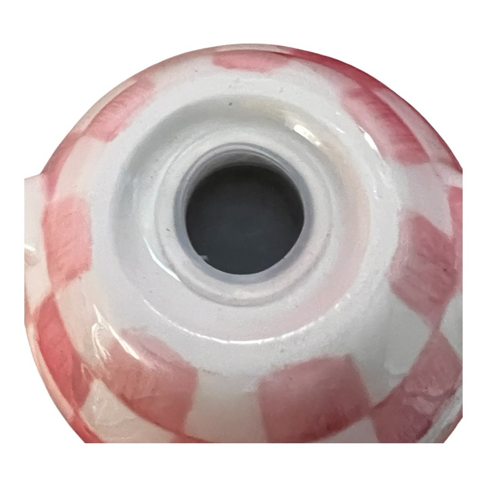 Mackenzie-Childs NWT in gift box gorgeous Rosy Check Teapot Salt & Pepper set - Picture 14 of 14